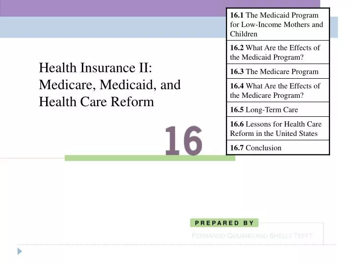 health insurance ii medicare medicaid and health care reform