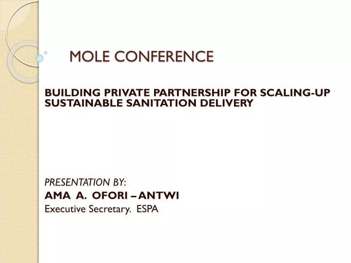 mole conference