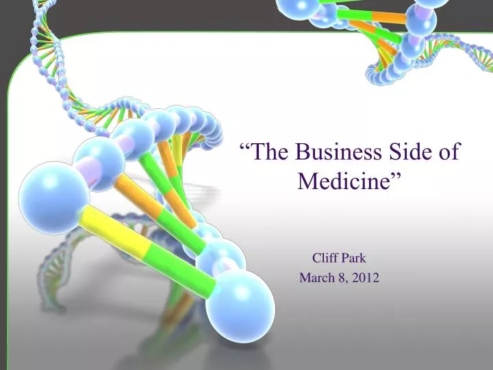 the business side of medicine
