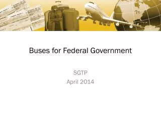 Buses for Federal Government