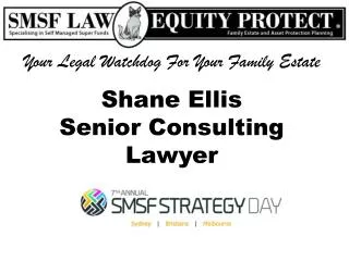 Shane E llis Senior Consulting Lawyer