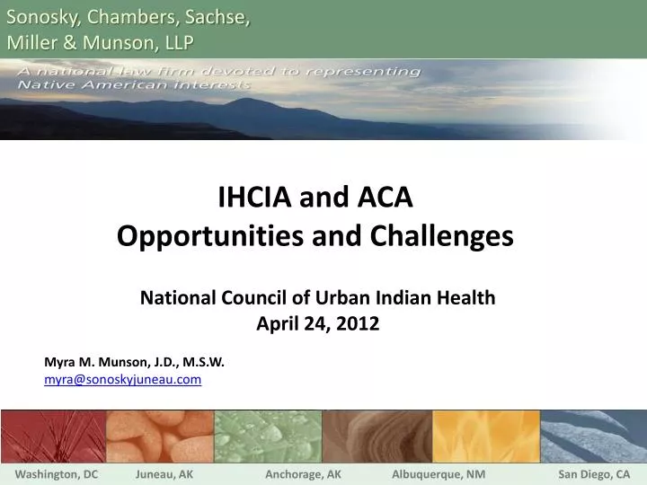 ihcia and aca opportunities and challenges