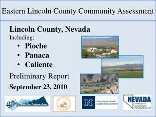 Eastern Lincoln County Community Assessment