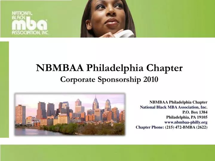 nbmbaa philadelphia chapter corporate sponsorship 2010