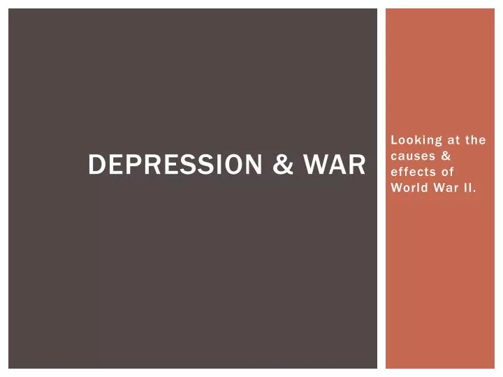 depression war