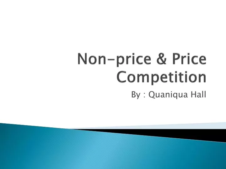 non price price competition