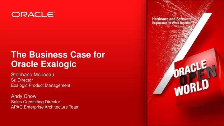 the business case for oracle exalogic