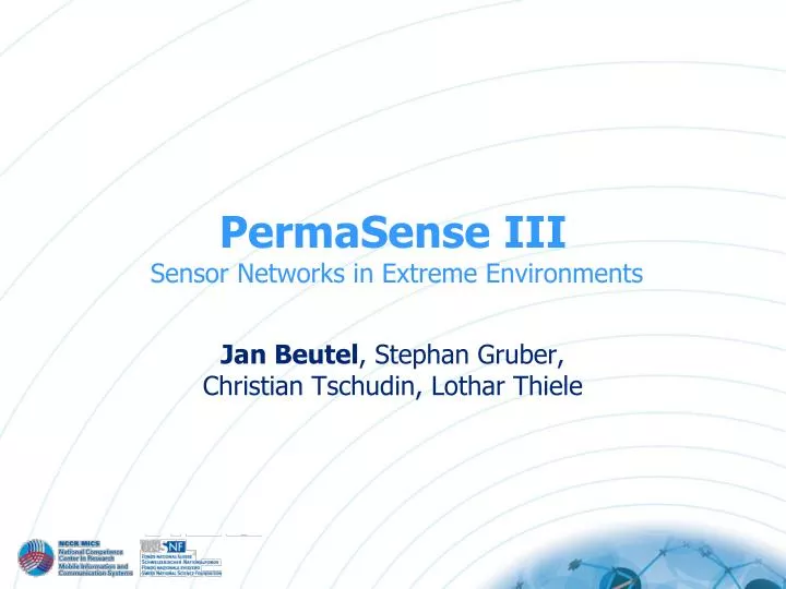 permasense iii sensor networks in extreme environments