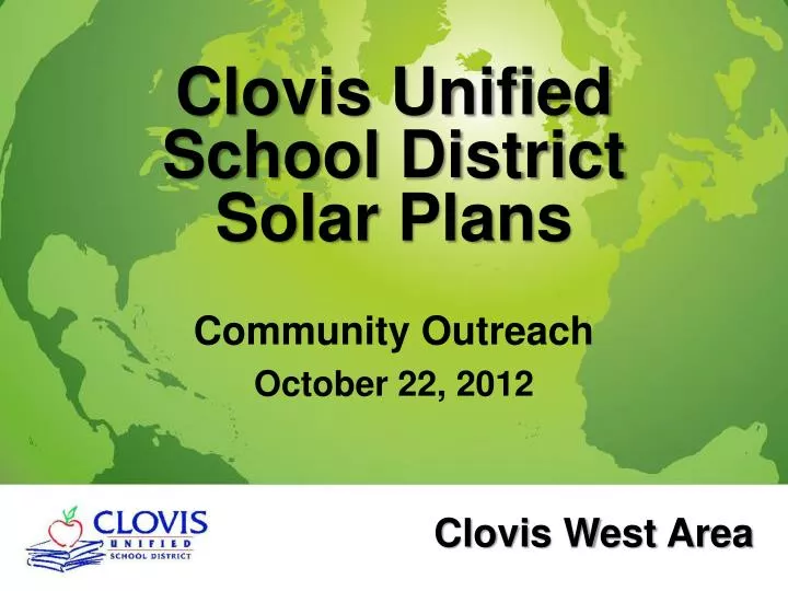 clovis unified school district solar plans