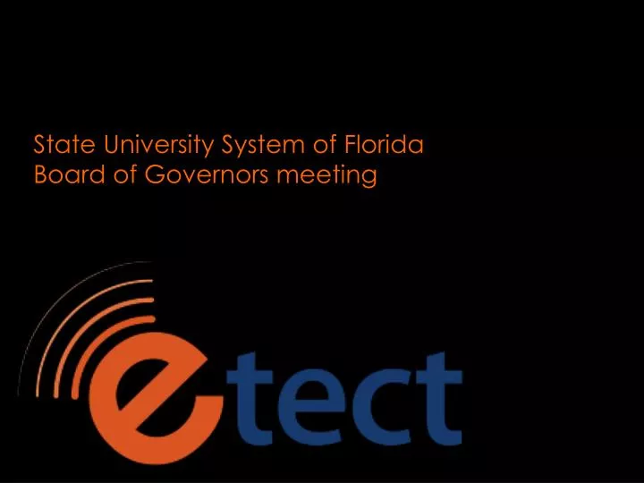 state university system of florida board of governors meeting