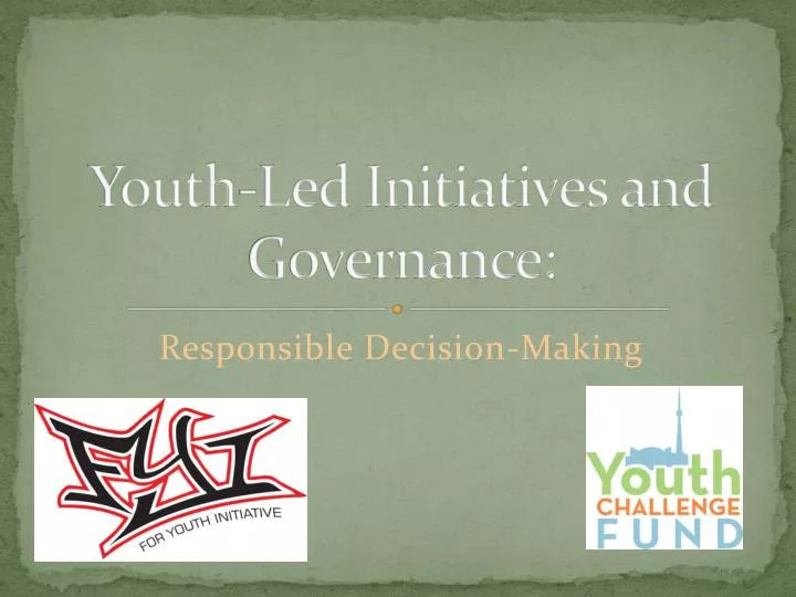 youth led initiatives and governance
