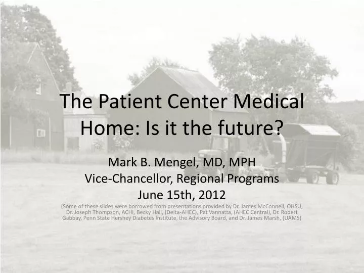the patient center medical home is it the future