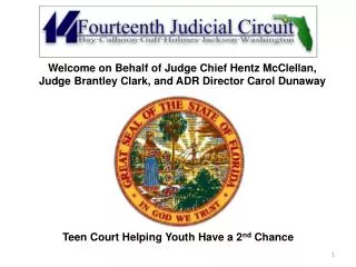 Teen Court Helping Youth Have a 2 nd Chance