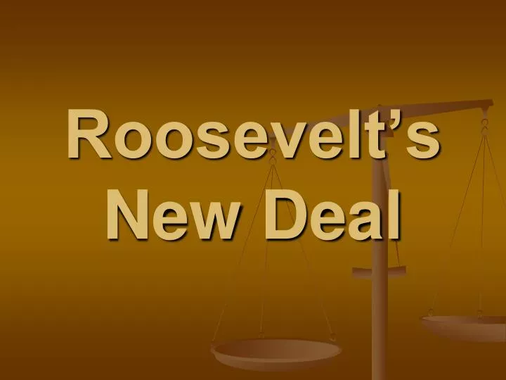 roosevelt s new deal