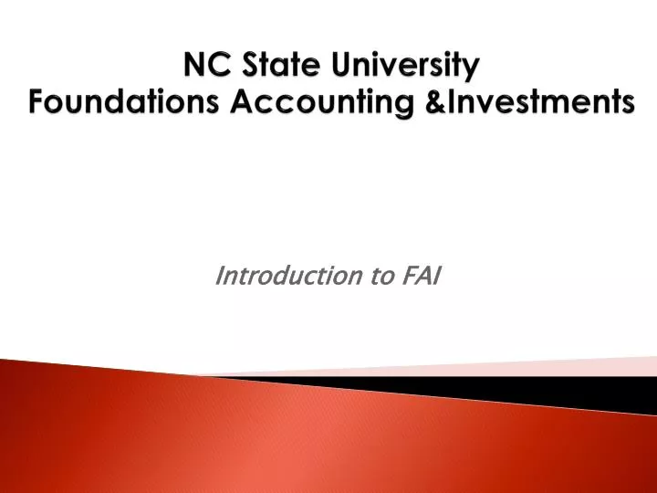 nc state university foundations accounting investments