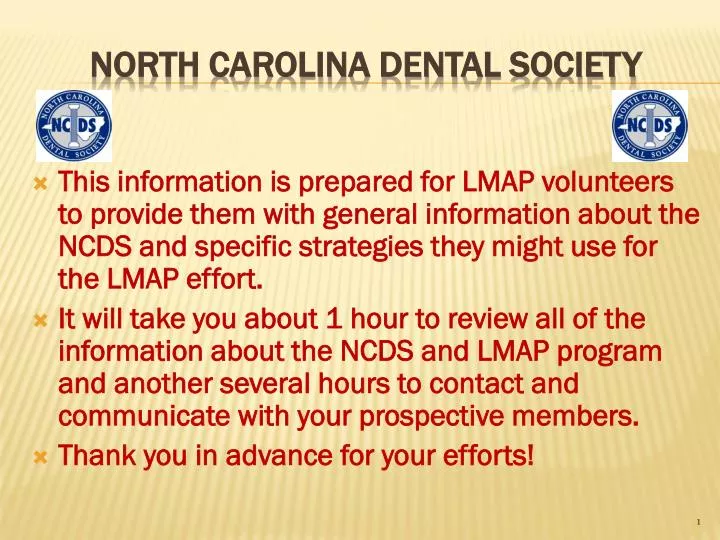 north carolina dental society