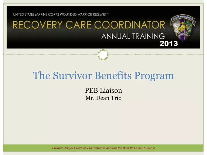 the survivor benefits program