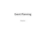 Event Planning - slide 1
