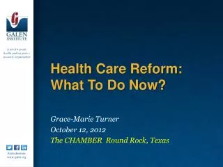 Health Care Reform: What To Do Now?