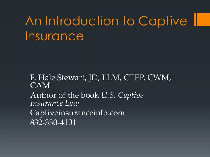 an introduction to captive insurance