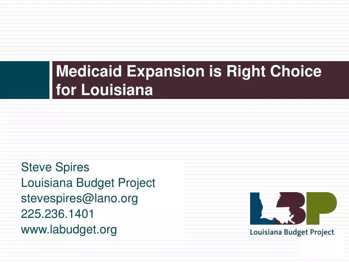 medicaid expansion is right choice for louisiana