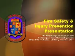Fire Safety &amp; Injury Prevention Presentation