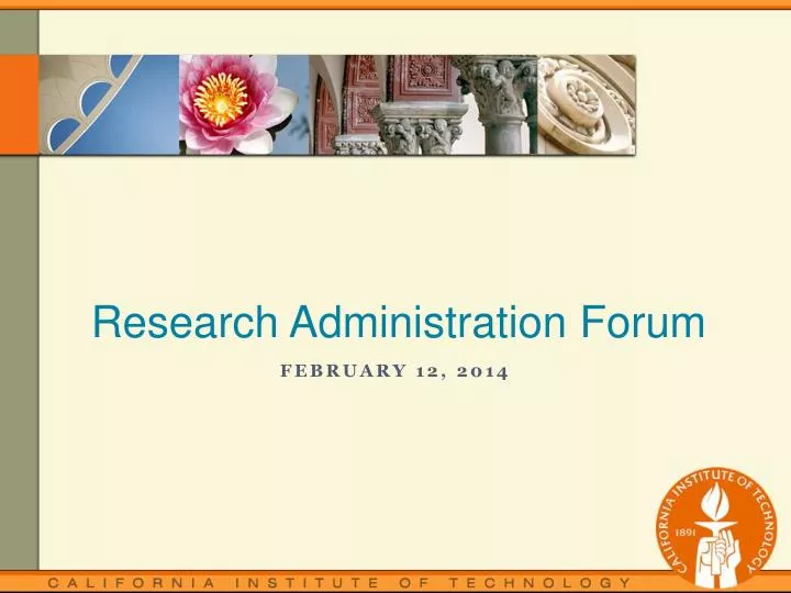 research administration forum