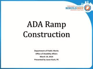 ADA Ramp Construction