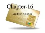 Credit in America - slide 1