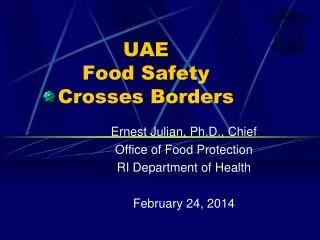 UAE Food Safety Crosses Borders