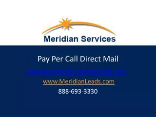 Pay Per Call Direct Mail