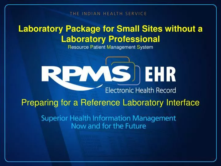 preparing for a reference laboratory interface