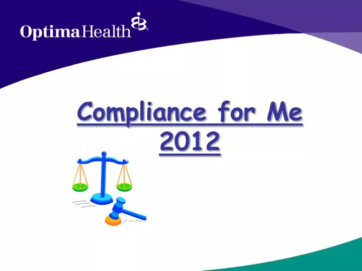compliance for me 2012