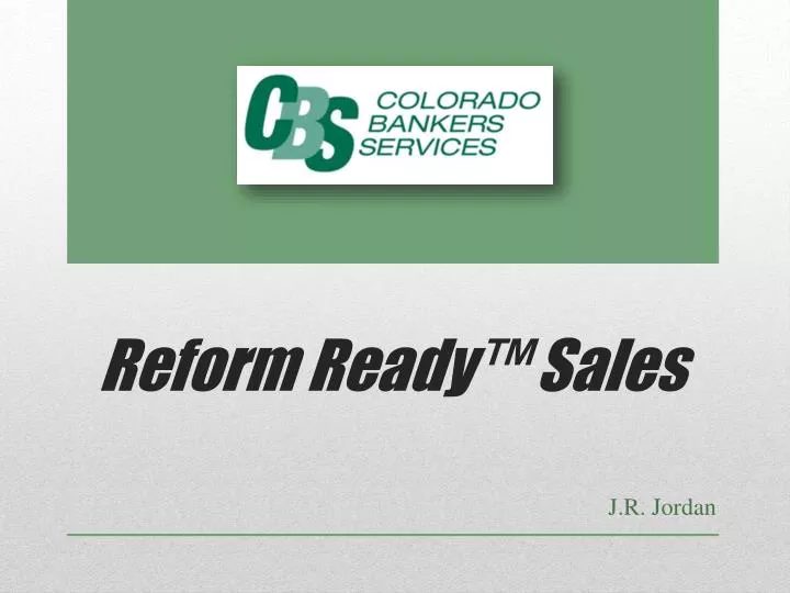 reform ready sales