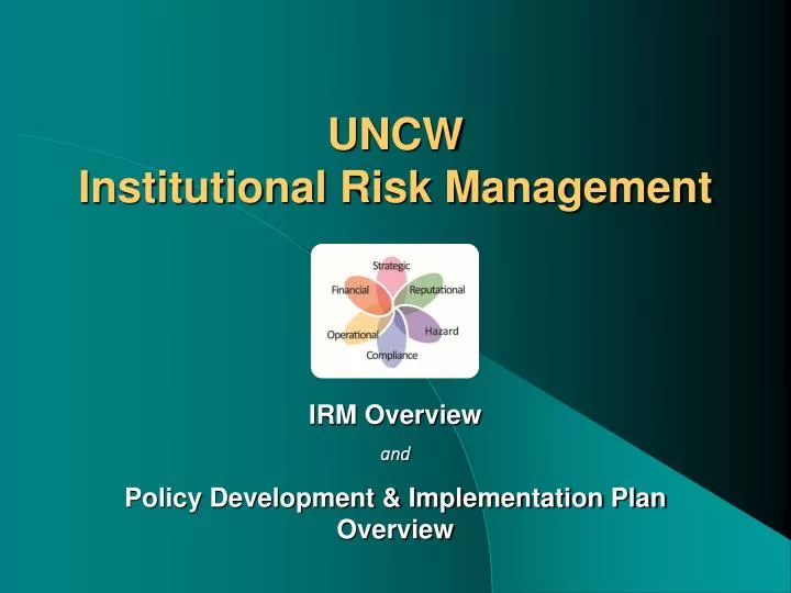 uncw institutional risk management