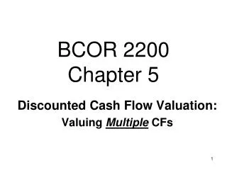 BCOR 2200 Chapter 5