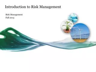 introduction to risk management