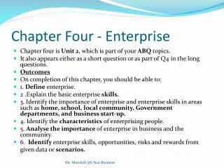 Chapter Four - Enterprise