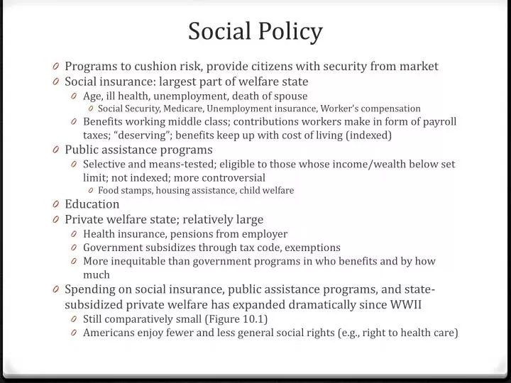 social policy