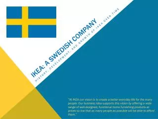 Ikea: a Swedish company