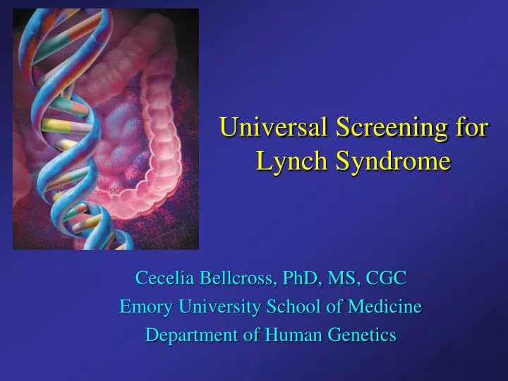 universal screening for lynch syndrome
