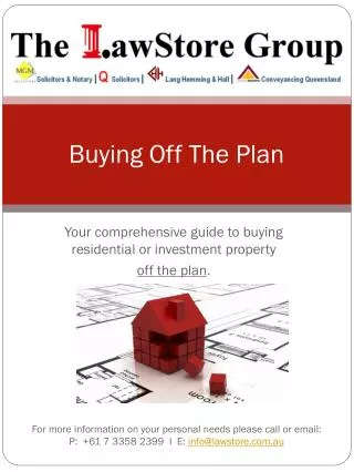 Buying Off The Plan