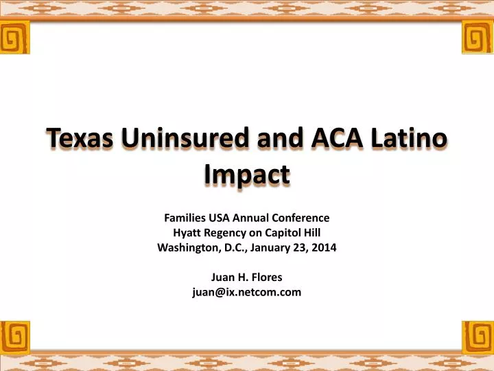 texas uninsured and aca latino impact
