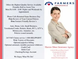 Therese Miner Insurance Agency