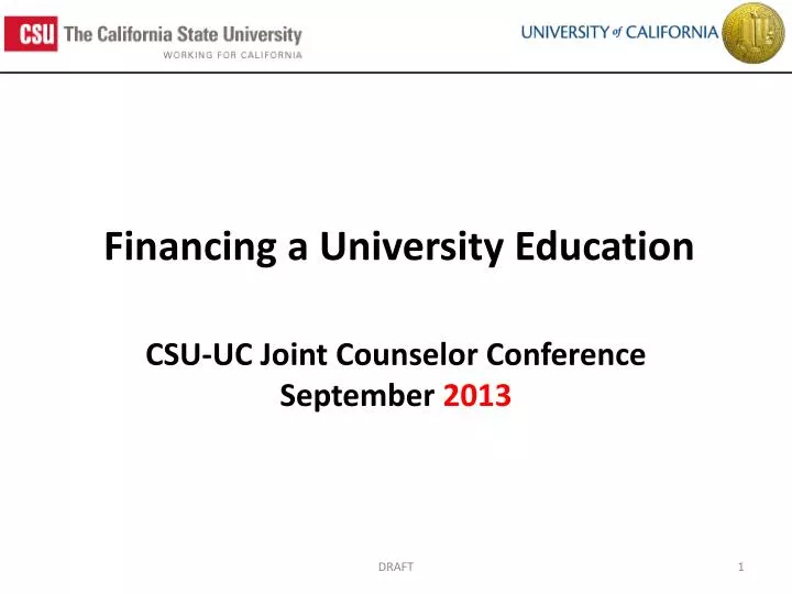 financing a university education