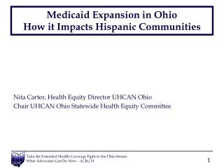 Medicaid Expansion in Ohio How it Impacts Hispanic Communities