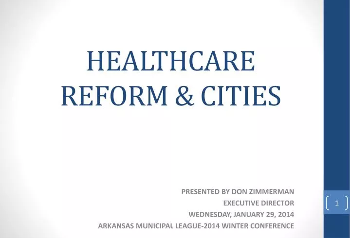 healthcare reform cities