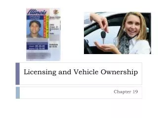 Licensing and Vehicle Ownership