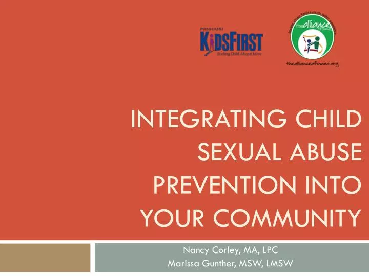 integrating child sexual abuse prevention into your community
