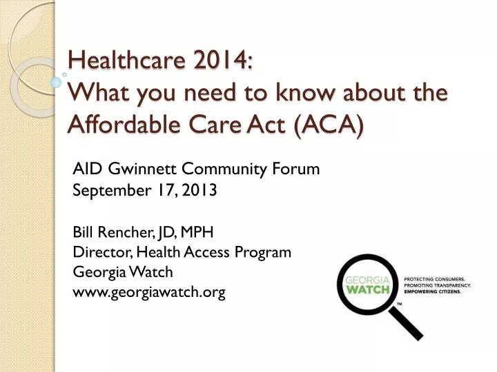 healthcare 2014 what you need to know about the affordable care act aca